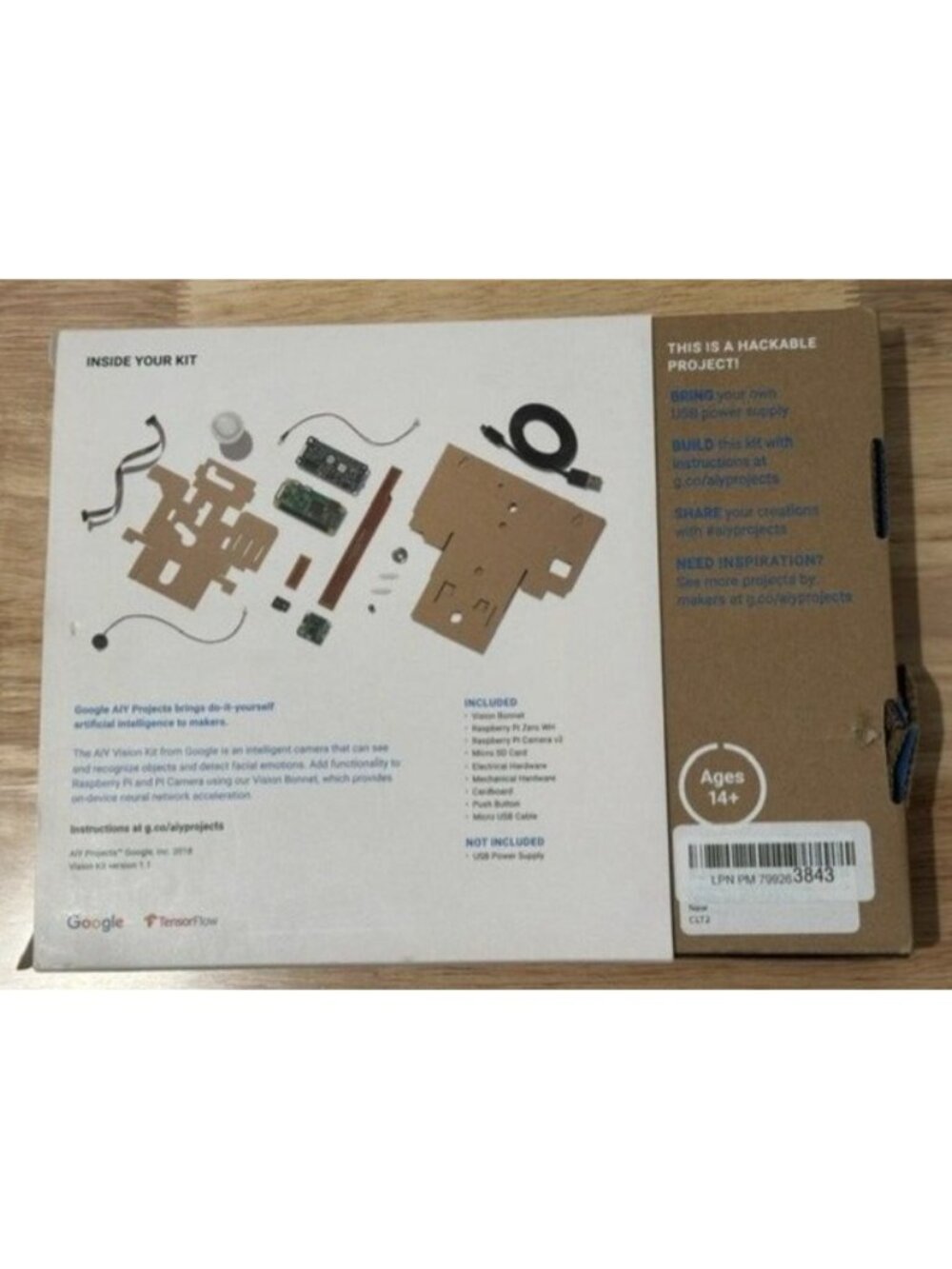 Google AIY Vision Kit V1.1 AI Raspberry Pi Zero included NEW - Picture 2 of 12